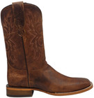 Men Genuine Leather Charlie Western Wide Square Toe Shedron Boots  - Handcrafted
