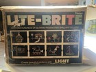 Original 1973 Vitg Lite Brite Light Bright Hasbro Toy Works  682 Pegs Sheets Box