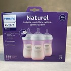 Philips Avent Natural 9oz Baby Bottle 3-pack  1m   Brand New Free Shipping