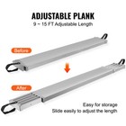 Aluminum Work Plank Telescoping 9-15 Ft 500 Lb Capacity Scaffold Plank