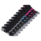  new  10-pair Puma Ladies  No Show Sock  Choose From White gray Or Black gray