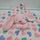 Carters Pink Bunny Rabbit Lovey Security Blanket Baby Plush Hearts Baby Girl