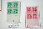 Us 1940-1951 Collection Of 150 Mint Plate Blocks Stored In White Ace Album