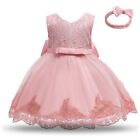 Baby Party Dresses For Girls Birthday Princess Dress Lace Christening Gown Baby 
