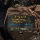 Vtg American Born Type A-2 Men s Lg Leather Bomber Military Flight Jacket Euc 