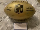 Saquon Barkley Signed Eagles Nfl Duke Authentic Gold Football - Steiner Coa