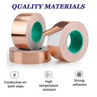 Copper Foil Tape With Conductive Adhesive For Guitar   Emi Shielding  2 X 33 