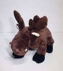Ganz Webkinz Big Antler Brown Moose Plush Stuffed Animal Toy No Code 9  Long Euc