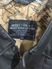 Vintage Men   s Sz Xl Tall Saddlery Goatskin Leather Bomber A-2 Flight Jacket Usaf