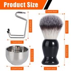 Valentise Shaving Brush  3 In 1 Brush Set Includes Black And Sliver 