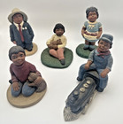 All Gods Children Inspired Figurines Lot Of Five Black Americana Vtg