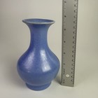 Vintage Catalina Pottery Blue Matte Glaze Vase Usa Flared Rim Art Pottery