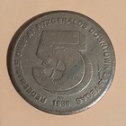 Vintage 1986 Fitzgeralds Casino Downtown Las Vegas  5 Gaming Token Obsolete Nv 