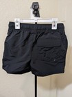 Girls Black Mid Thigh Swim Shorts Size 10 12 Uv Protection Added Suppot Inside