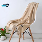 Womens Mens 100  Cashmere Scotland Oversized Blanket Wool Scarf Shawl Wrap Solid