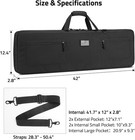 Cvlife 42  Soft Rifle Case  Rifle Bag With Zipper Pockets  Long Gun Bag With Adj