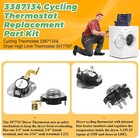 Dryer Thermostat Thermal Fuse Kit For Whirlpool Replacement Part 3392519 3387134