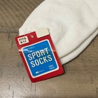 Women s Vtg Deadstock Nwt Ladies Sport Socks Thick Kmart Nwt White W star Usa