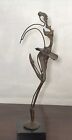 3 Cast Bronze Sculptures Ballerinas Ballet Dancer Statues Hand Made Marble Base