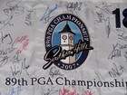 Pga Championship Autographed Golf Flag  33 Autos  - Immelman  Villegas  Bradley 