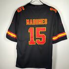 Patrick Mahomes  15 Football Jersey  Black  Embroidered