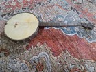 Antique Tenor 4 String Banjo Open Back With Original Case