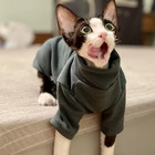 Sphynx Cat Clothes Baby Soft Cotton Fall Winter Kitten Small Dog Clothes For Cor