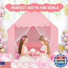 Kids Play Tent For Girls - Large Princess Castle Play Tent  Indoor And Outdoo