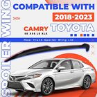 Rear Trunk Spoiler  2018-2024 Toyota Camry Se Xse Le Xle M4 Style Glossy Black