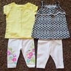 Carters Baby Girl Clothes Lot 6 Months Rompers Summer Outfits Bundle Lot Floral