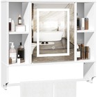 Led Mirror Medicine Cabinet Wall-mounted Adjustable Storage Bathroom Organizer