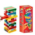 Stacko Uno Card Board Games Family Entertainment Poker Party Toys Playing Cards