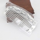 Pure 999 Fine Silver Pure Silver Hair Comb Lotus Handle Hair Care 3 9inch 63 17g