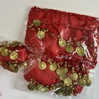 Belly Dance Hip Scarf Halloween Costume Sequin Tassel Skirt Dancer Outfit New