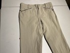 For Horses Breeches Women   s Small Tan Equestrian Knee Pants Italy Nylon 27x25 5