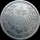 German Empire Lot Of 12  9000 Silver 1 2 Mark   20 Pfennig Coins 1874-1918