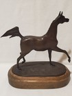 Jill Mckinney Arabian Horse Bronze Sculpture Canadian Champion Trophy   Plaque