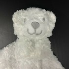 Little Beginnings White Bear Baby Lovey Security Blanket Rosette Swirl Fur 