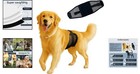 Black Reusable Dog Diapers For Small Male Dogs - Breathable   Washable
