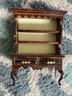 Vintage Lundby Dollhouse Dining Table  4 Chairs   Hutch  9411