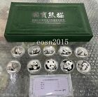 2011-2020 China 10yuan Panda Silver Coins 30g 1oz  10pcs With Box Panda Coin