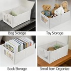 4 Pack Linen Storage Bins  Storage Containers For Organizing 4pc-white