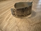 Vintage Silver Tone 1933 Chicago World Fair A Century Of Progress Bracelet Cuff