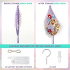 Hunnmingre Stuffed Animal Storage Organizers Corner Hanging Net With Led