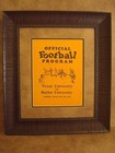 Vintage Baylor Bears College Football Program  Framed Baylor Vs Texas University