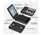 Men s Slim Popup Bifold Carbon Fiber Wallet  Rfid Blocking  Money Clip  Men Gift