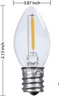 Lot Of 2 Led Bulbs White Clip Lamp Light 6  Electric Cord W socket On off Switch