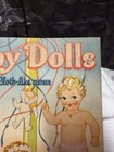 1946 Whitman Baby Dolls With Cloth-like Clothes Paper Doll Book Uncut Flocked