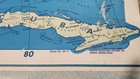 Vintage Pull Down School Map U s a  Modern Ed Systems Model  30-11 Goshen Oh