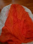 1958usaf Milit  24ft Org white Parachute W orange Appex lines links Please Read 